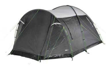 High Peak Familien-Kuppelzelt Santiago 5.0 (grau/grün, mit Vorbau)